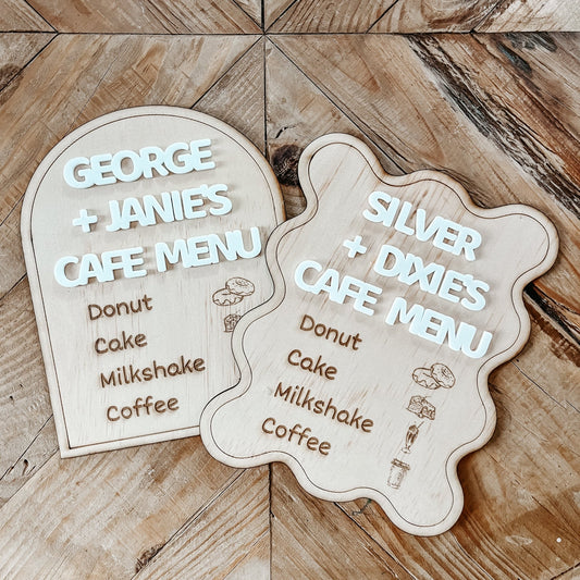 Discover the Imaginative Acrylic Cafe Menu