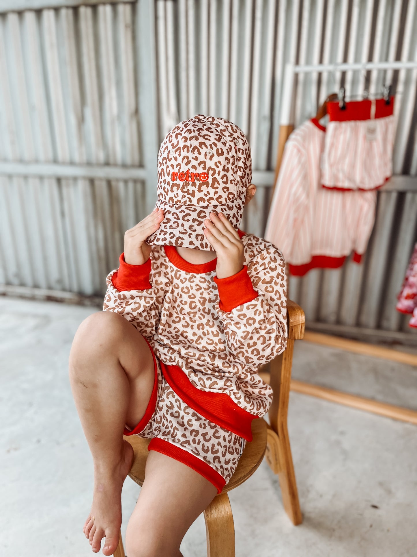 Leopard Red Lounge Set