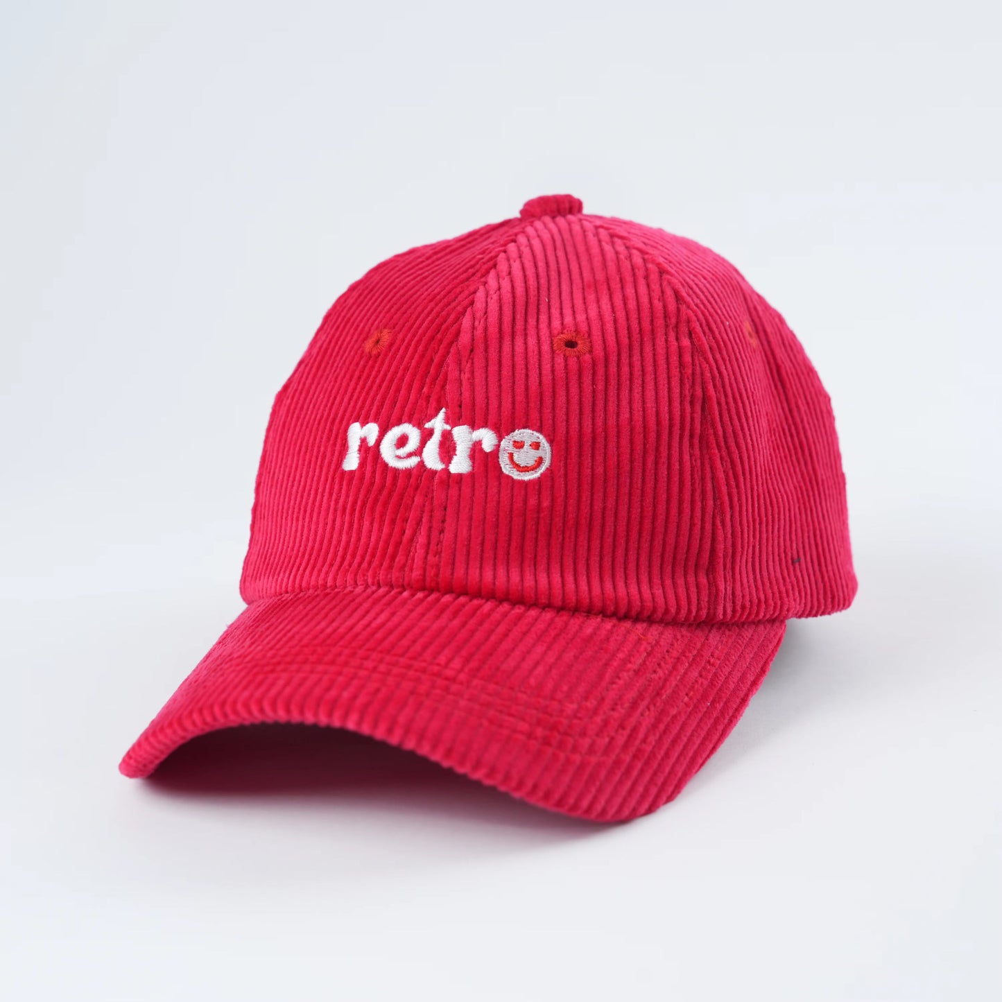 Red Corduroy Kids Cap