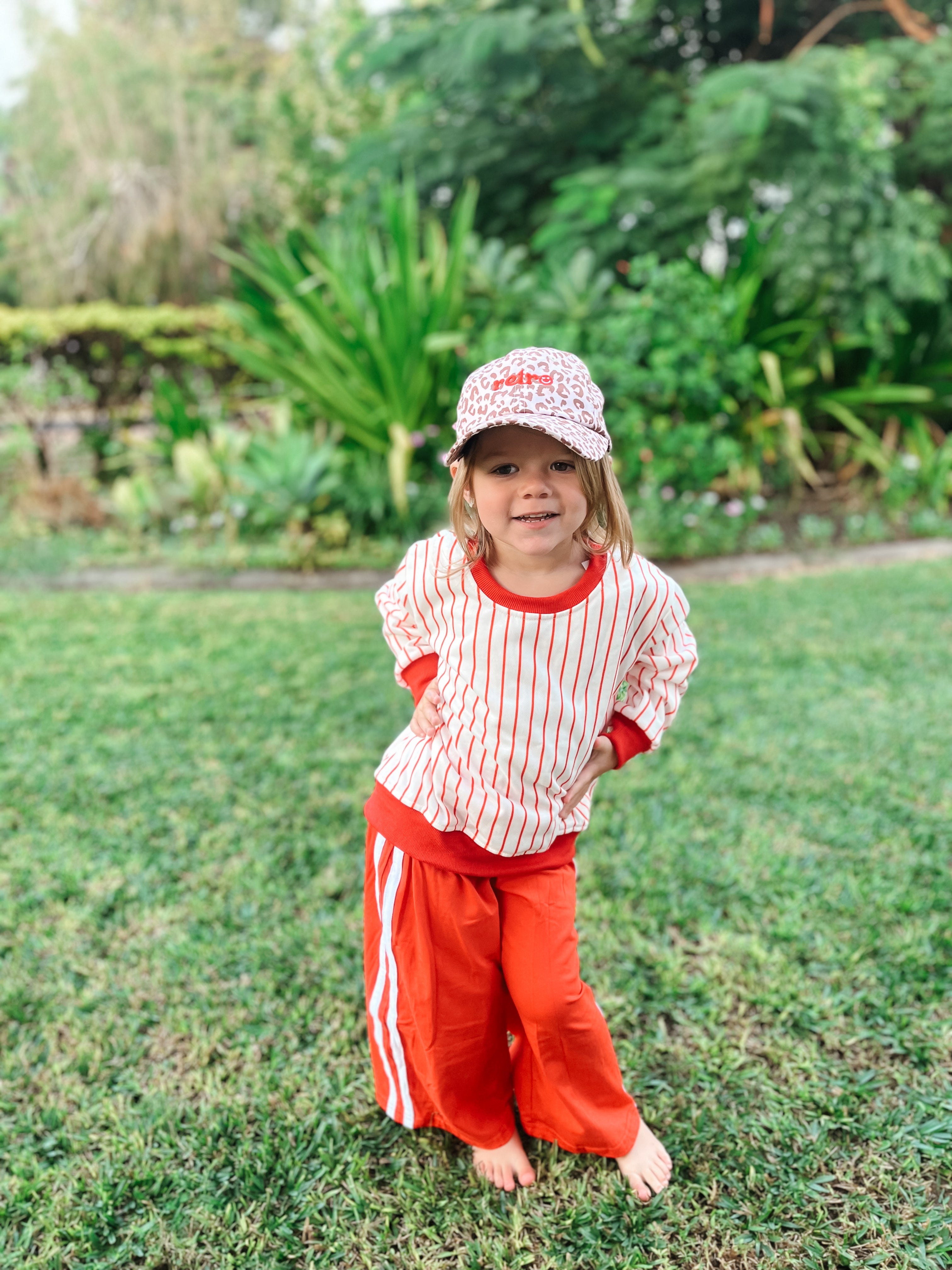 Red Racer Wide Leg Pant
