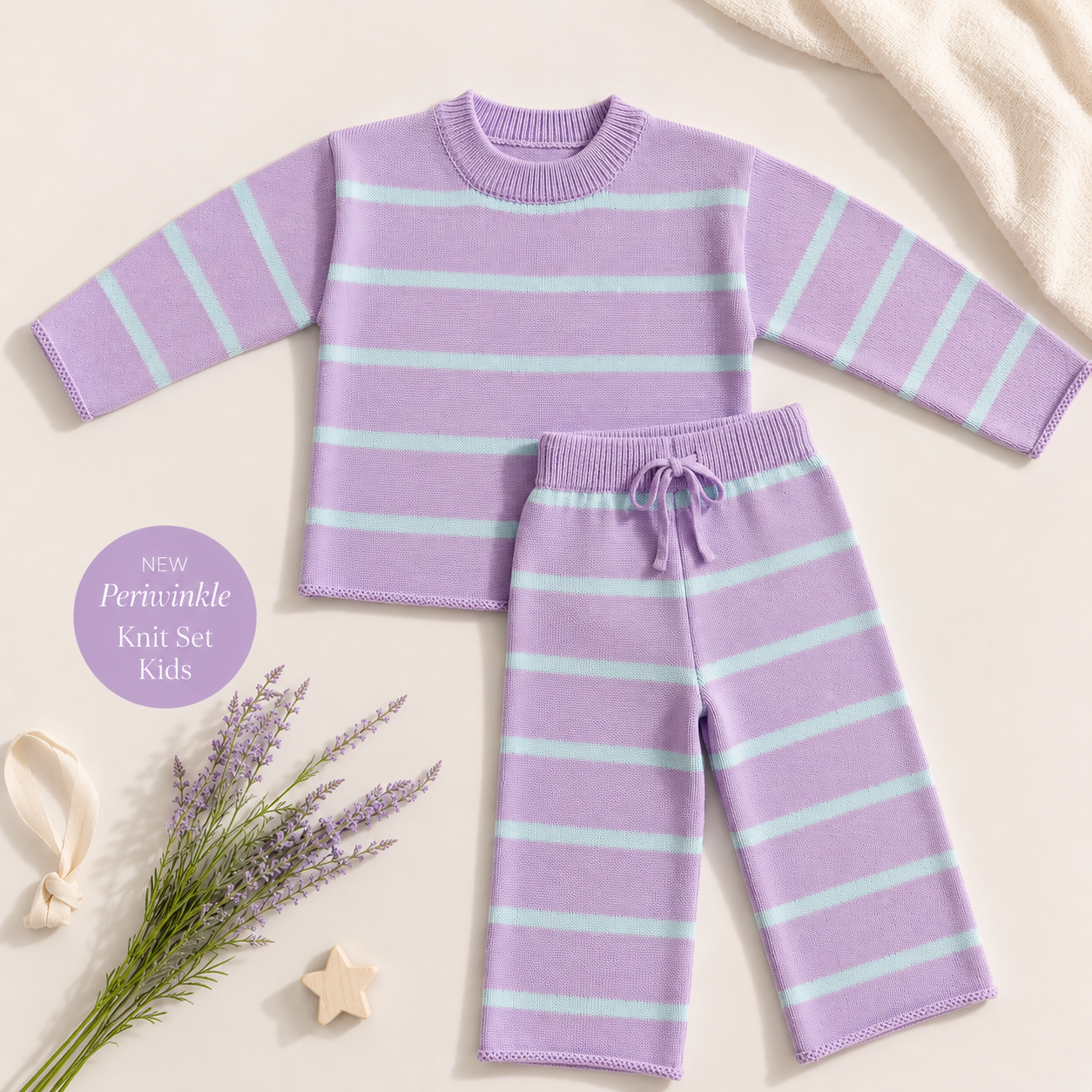 Periwinkle Knit Set