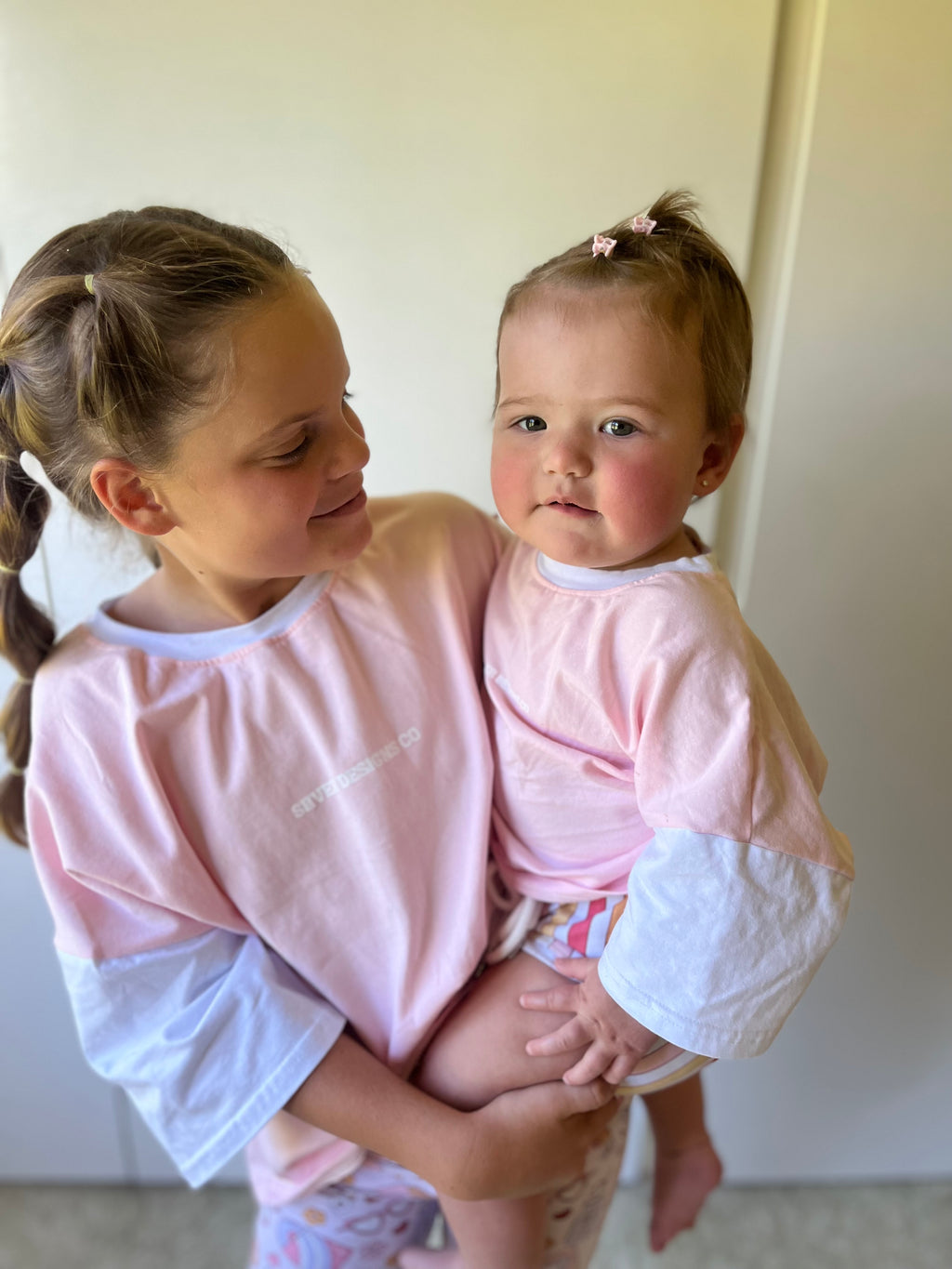 Unisex Pink Oversized Boxy Tee