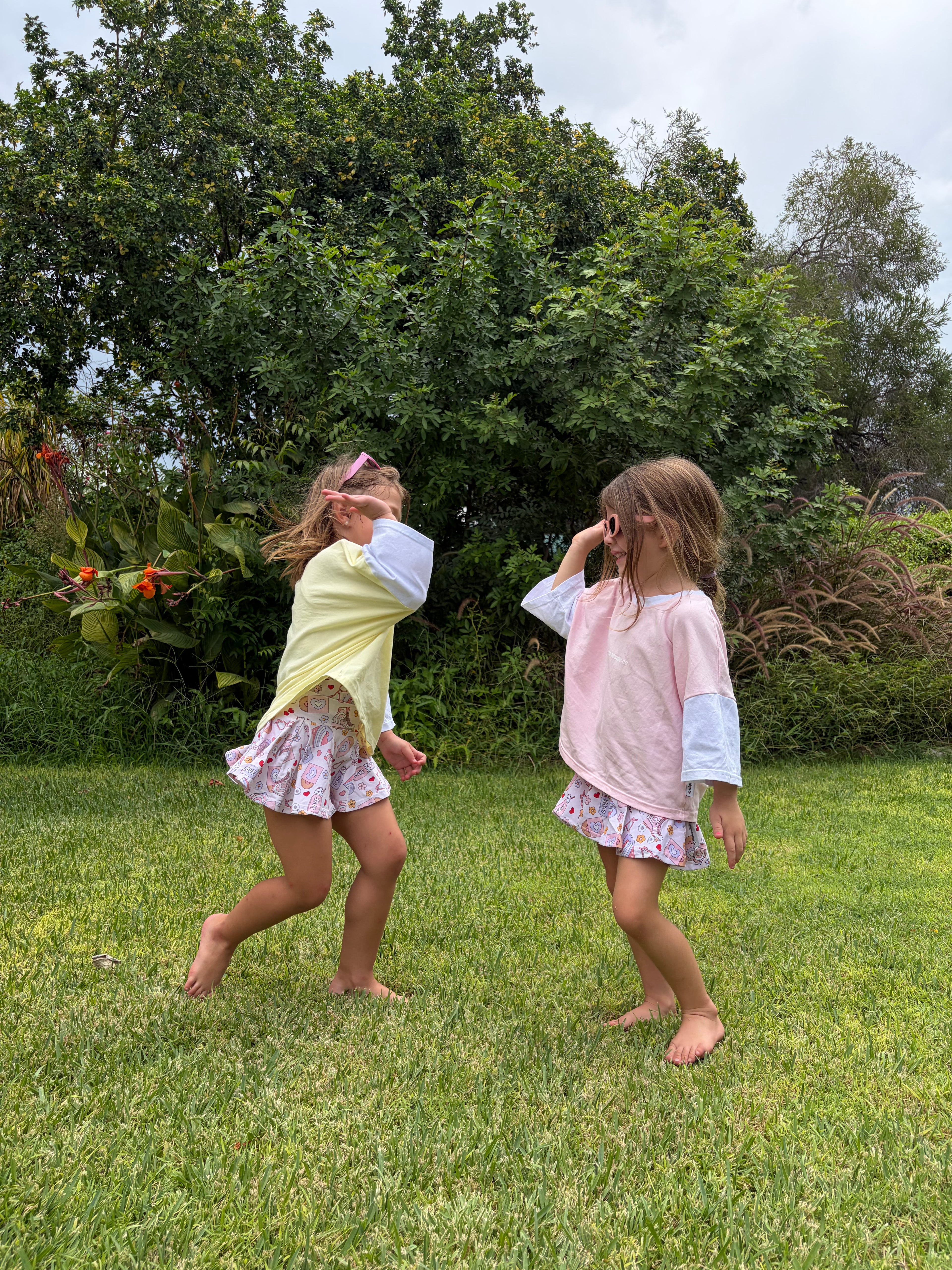 Unisex Pink Oversized Boxy Tee