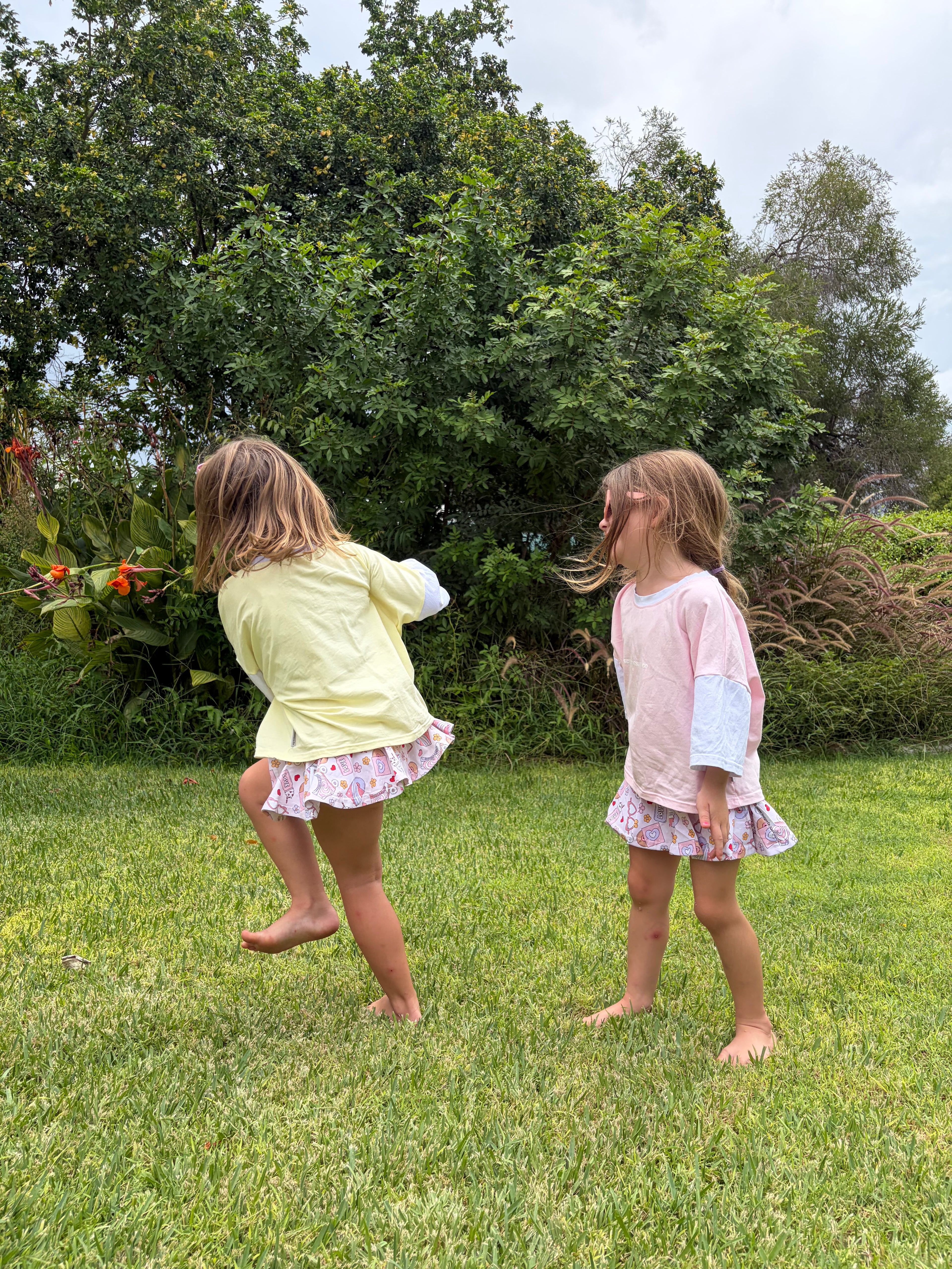 Unisex Yellow Oversized Boxy Tee