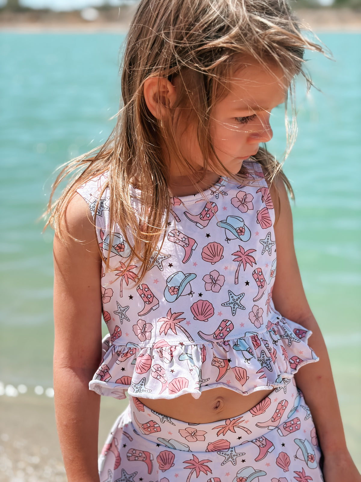 Coastal Cowgirl Peplum Crop Top