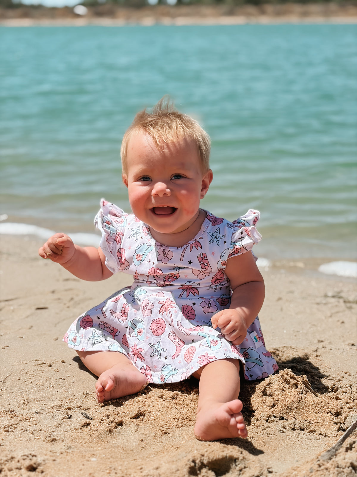 Coastal Cowgirl Romper Dress
