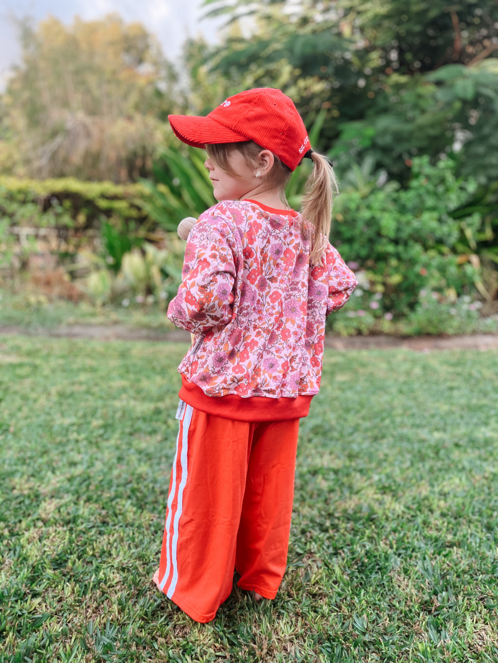 Red Racer Wide Leg Pant