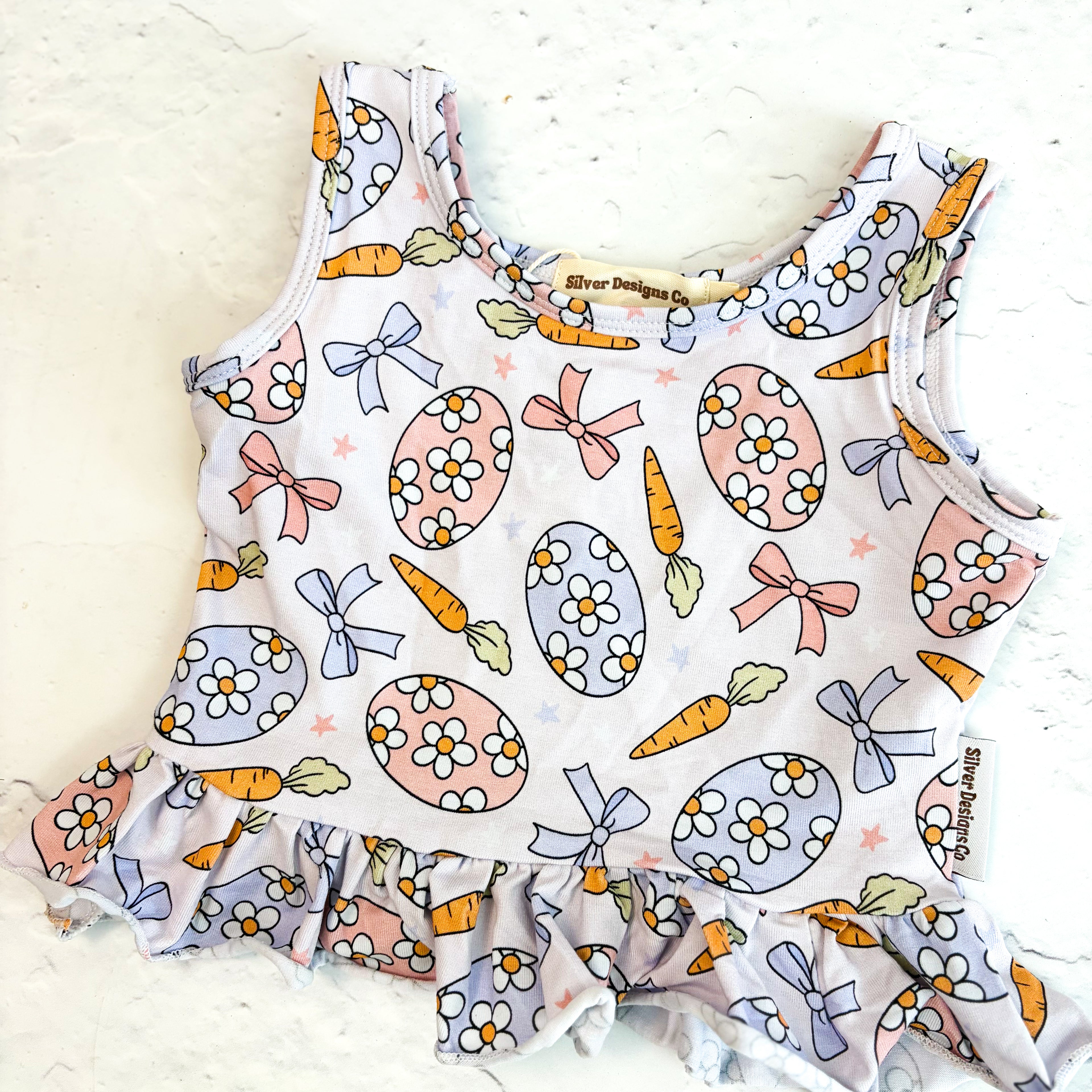 Elodie Easter Peplum Crop Top