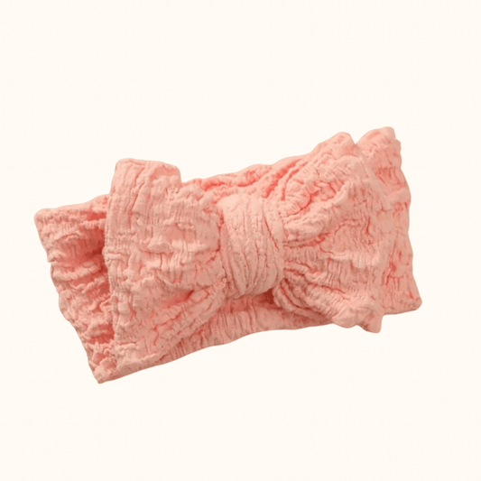 Apricot oversized bow