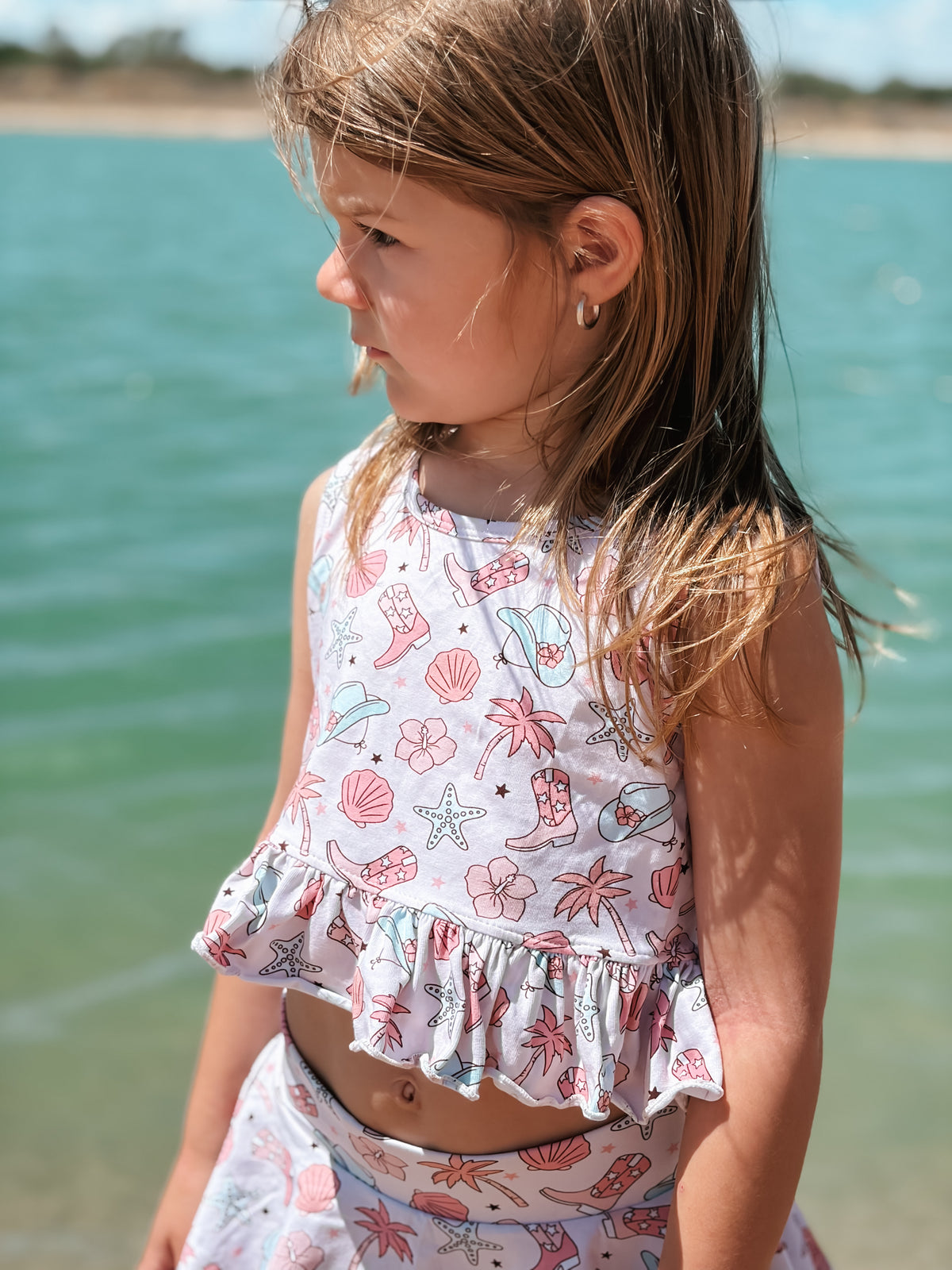 Coastal Cowgirl Peplum Crop Top