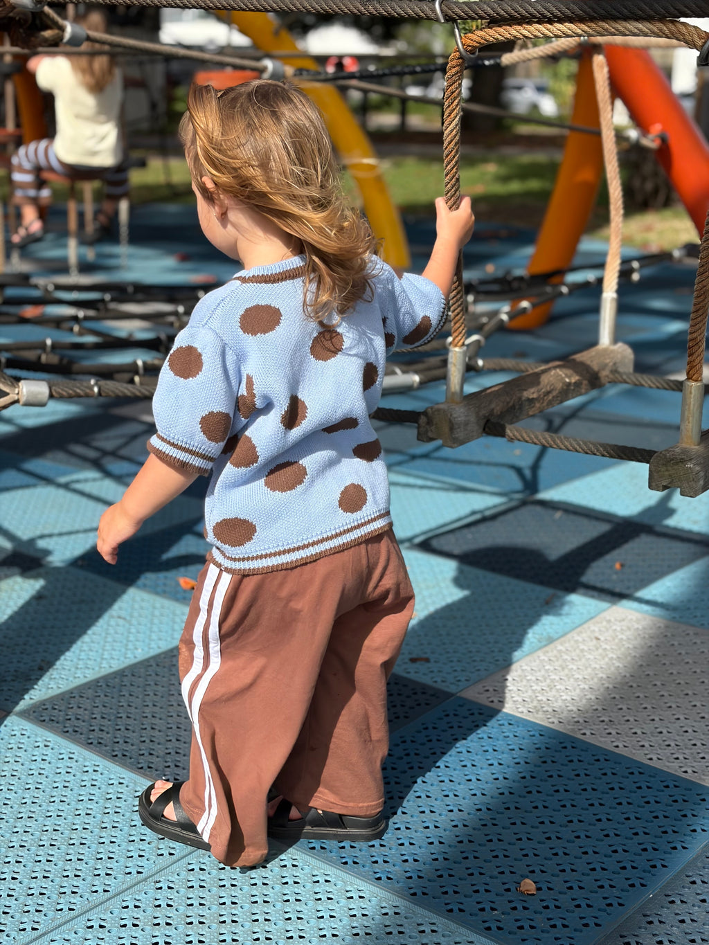 Choccy Brown Racer Pant