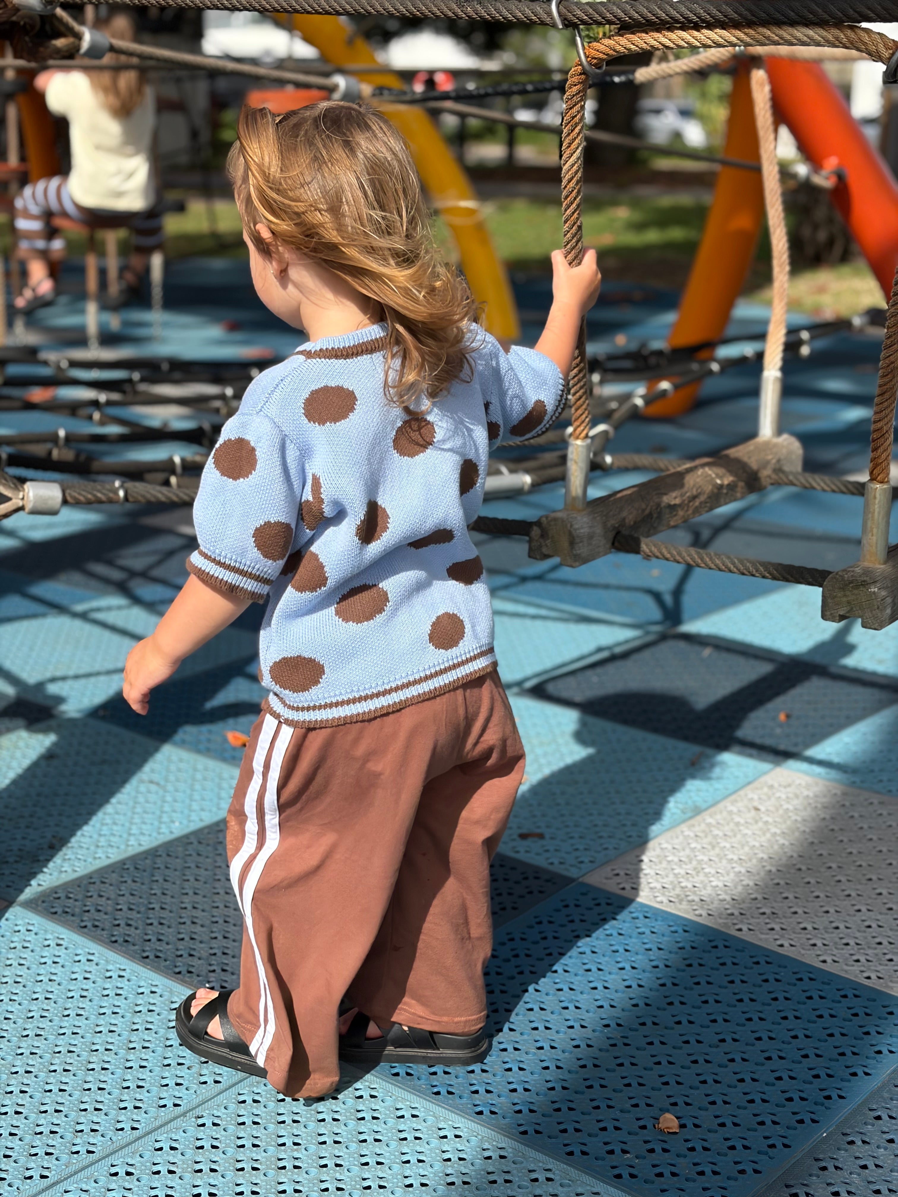 Choccy Brown Racer Pant