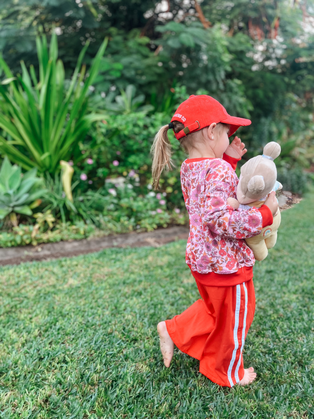 Red Racer Wide Leg Pant