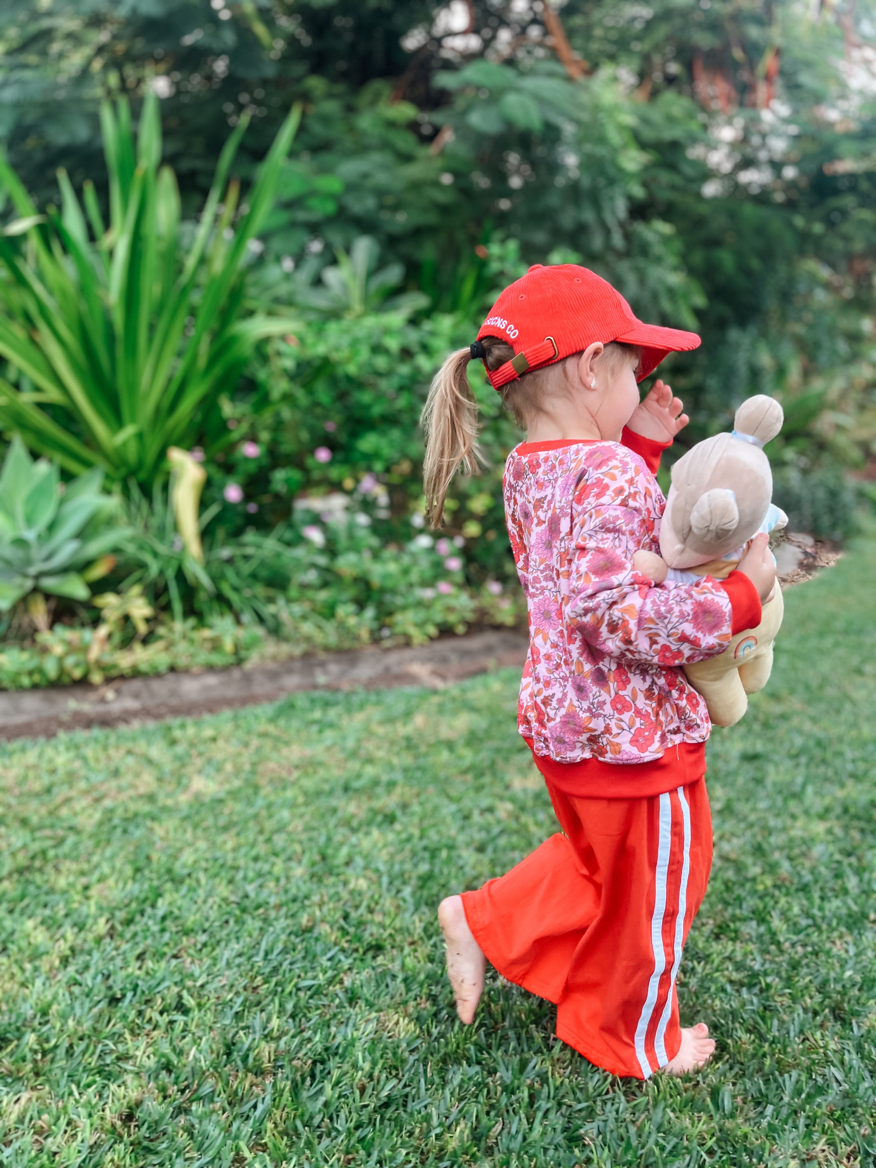 Red Racer Wide Leg Pant