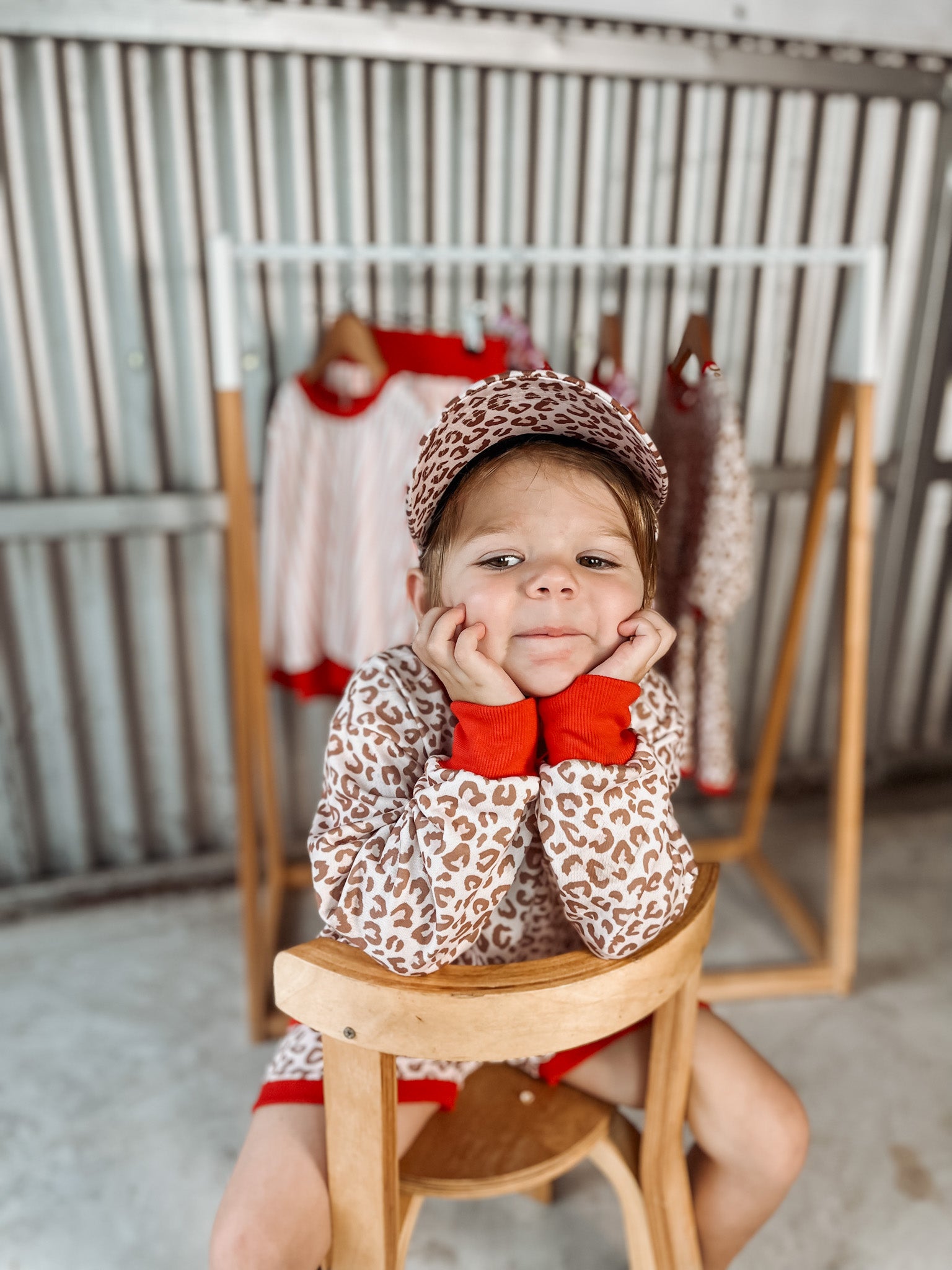 Leopard Red Oversized Lounge Set