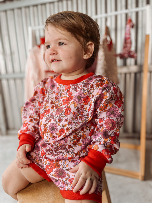 Pink Floral Oversized Lounge Set