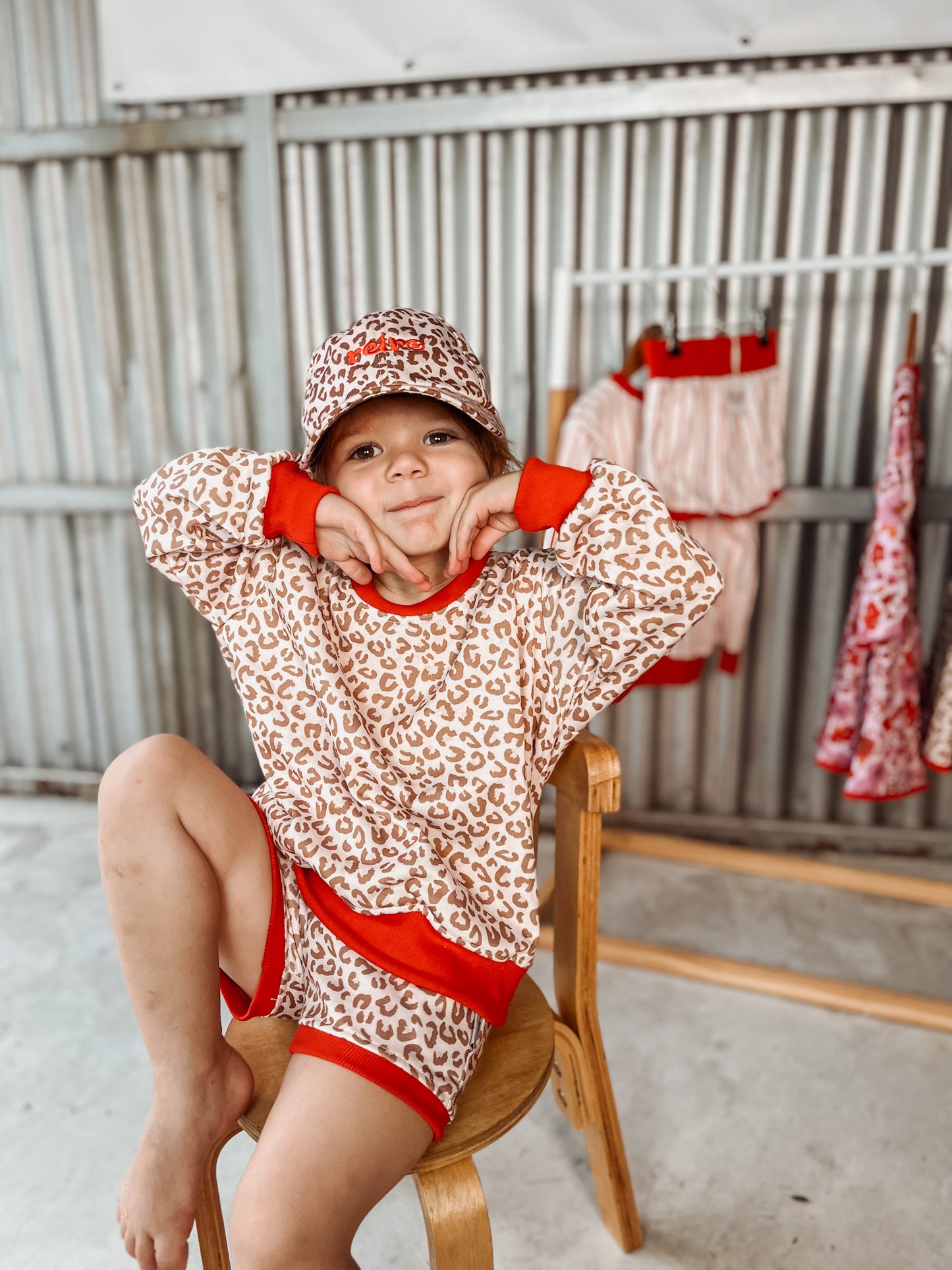 Leopard Red Lounge Set