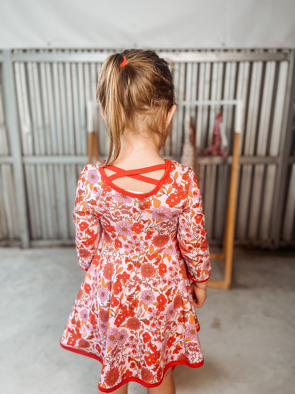 Pink floral Skater Dress