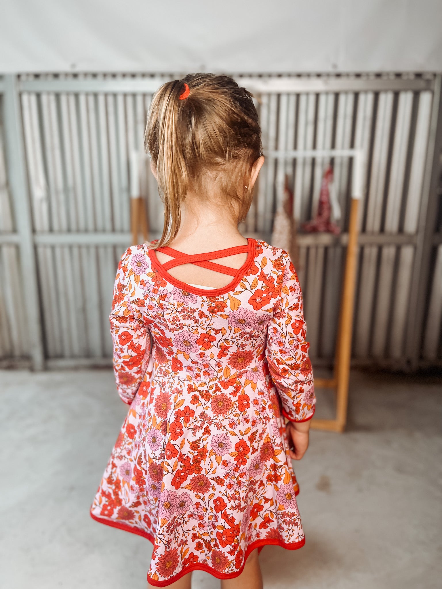 Pink floral Skater Dress