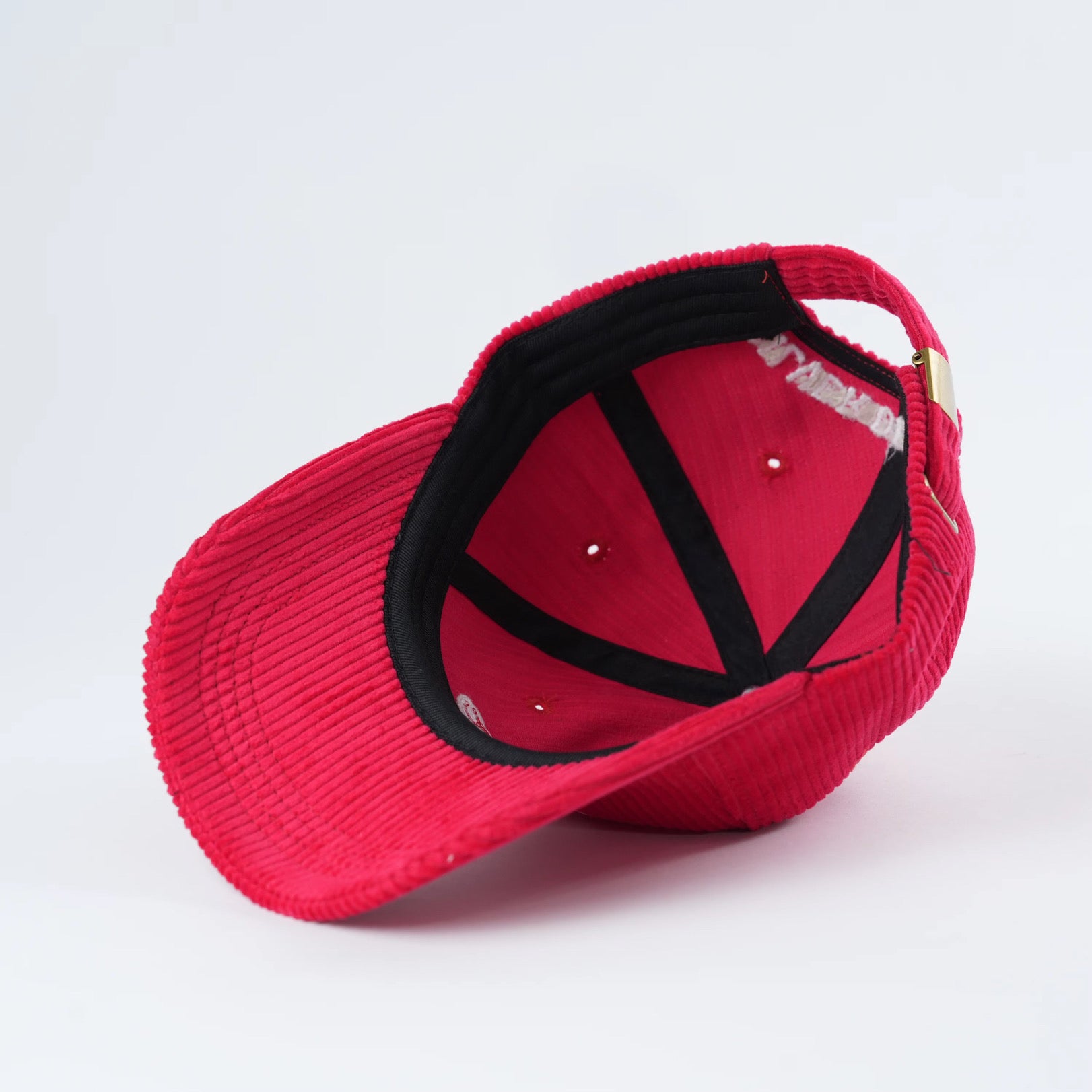 Red Corduroy Kids Cap