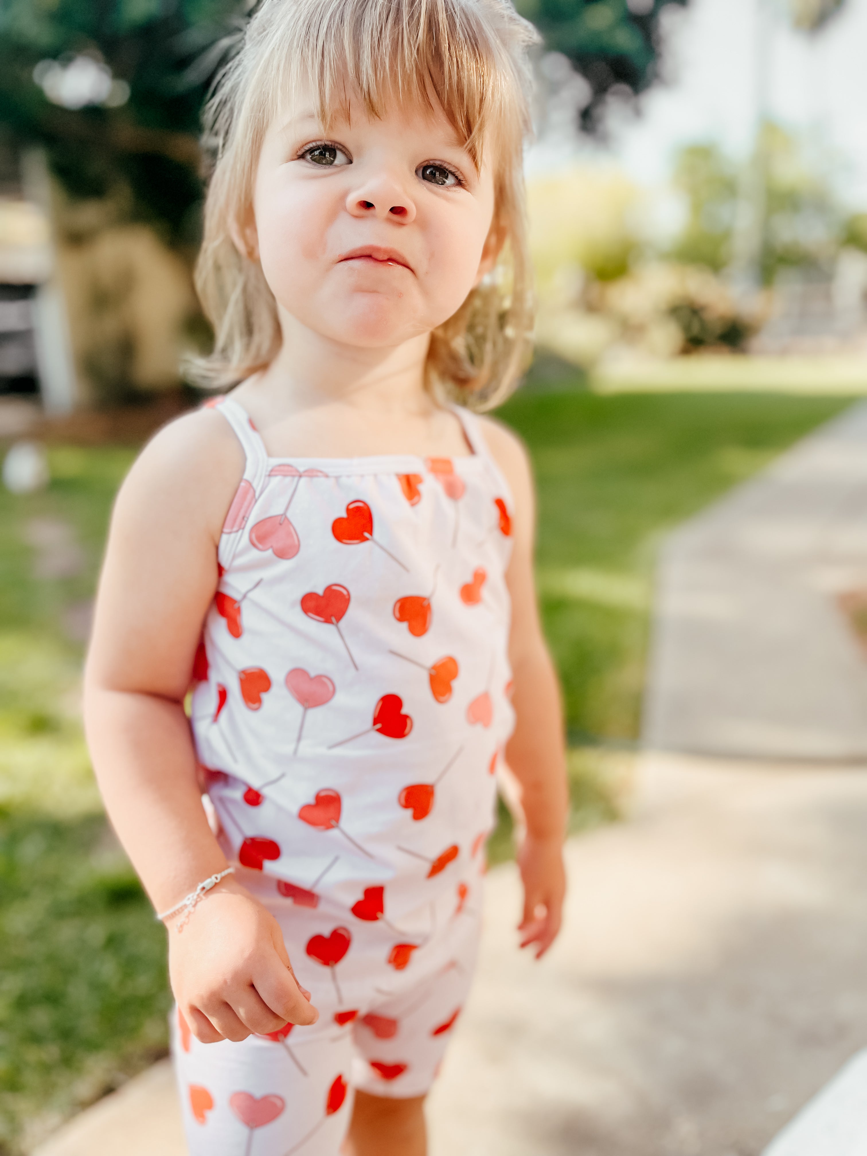Valentines Strappy Singlet