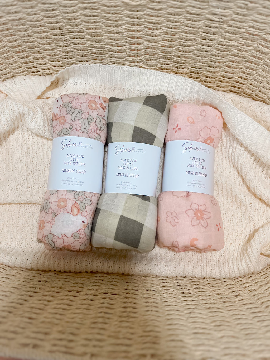 Sage Gingham Swaddle